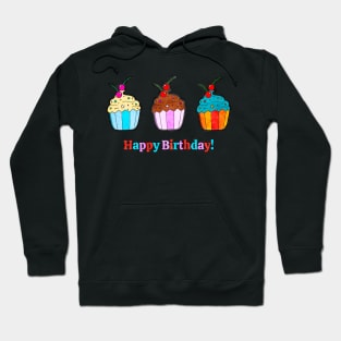 Happy Birthday Cupcakes Hoodie